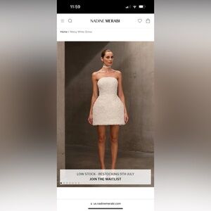 Nadine Merabi Maisy white dress